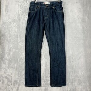 Levi's 511 Boys 18 Reg 29x29 Slim‎ Straight Leg Dark Wash Blue Denim Preppy